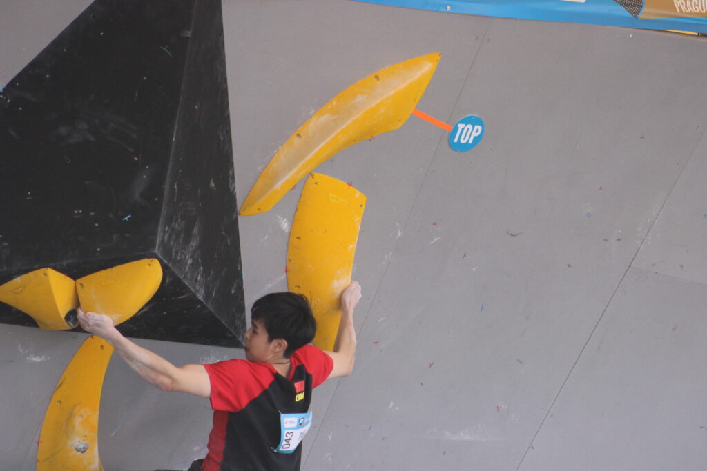 Pan Yufei IFSC boulder Praha červen semifinále