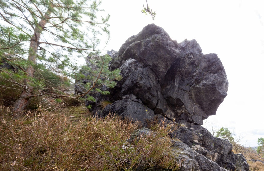 Bouldering v praze je relativně nový sport. Boulder na Divoké šárce - hlídka. Nedaleko Nebušic