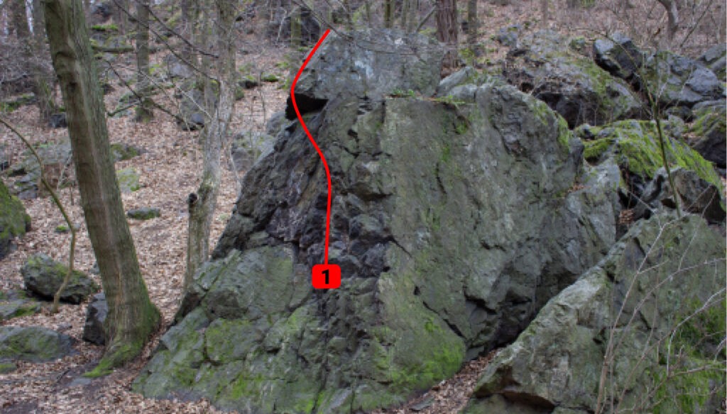 Čertův bobek, bouldering, boulder, Divoká Šárka, outdoor, VARP