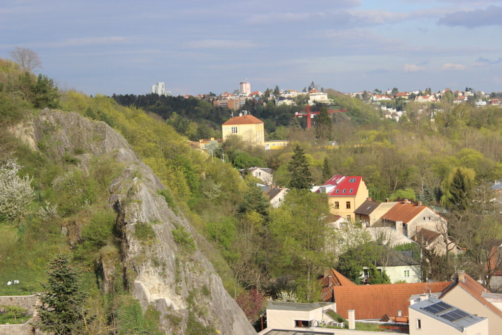 Pohled na Hlubočepy, Plotny, lezení, hlubočepy