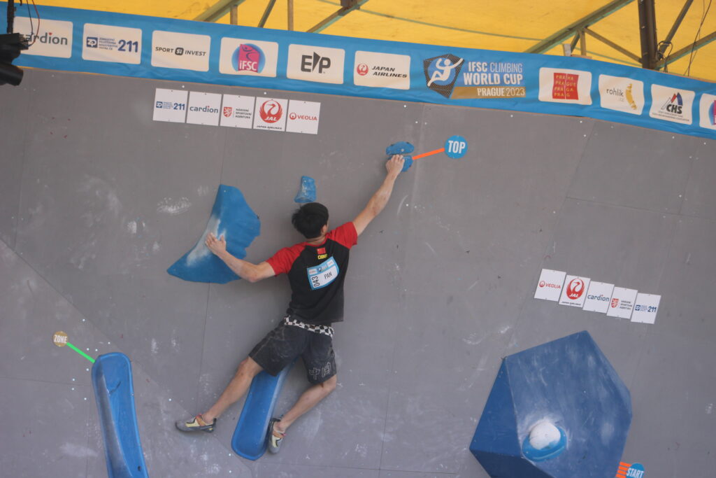 Yufei Pan IFSC Praha boulder závody 2023 