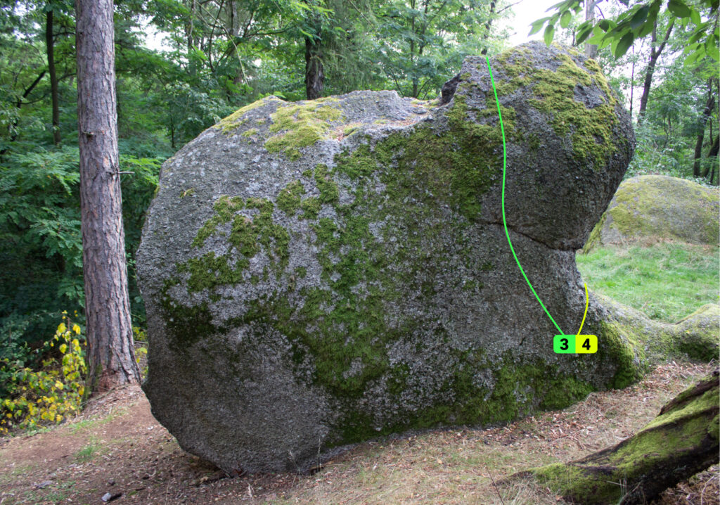 Klepec, boulder, Pravý bok, Šplícharův kočár