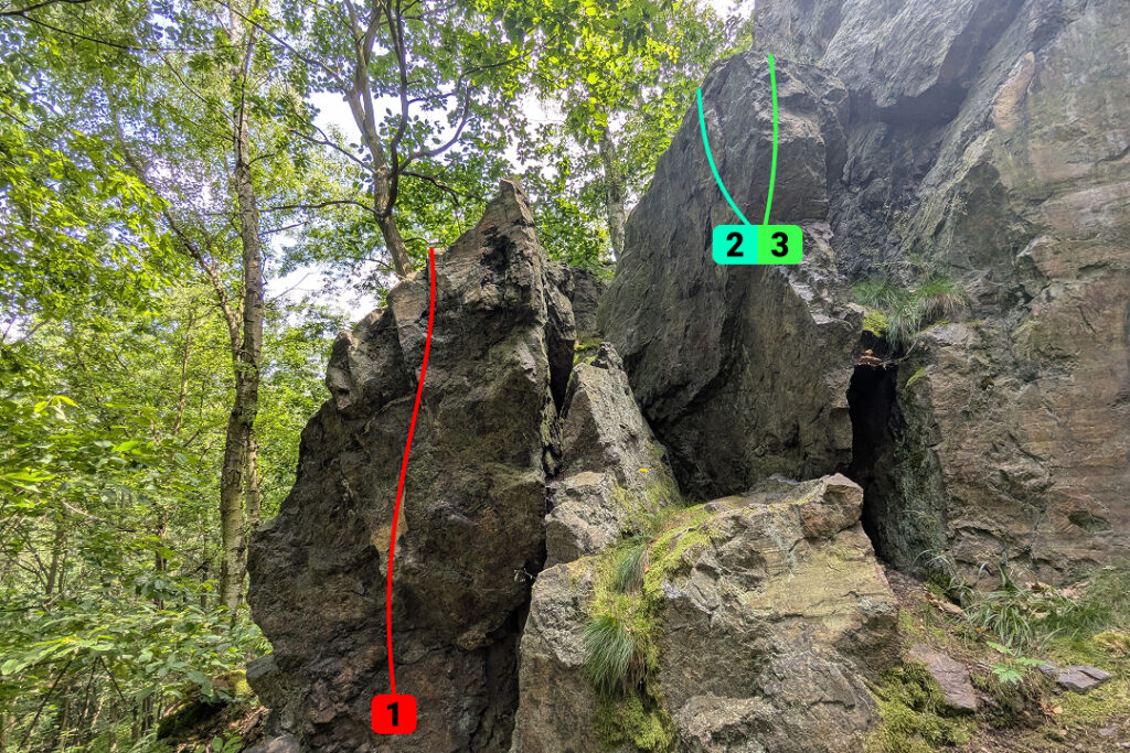 Sv. Kóta, Kozí hřbety, bouldering, VARP