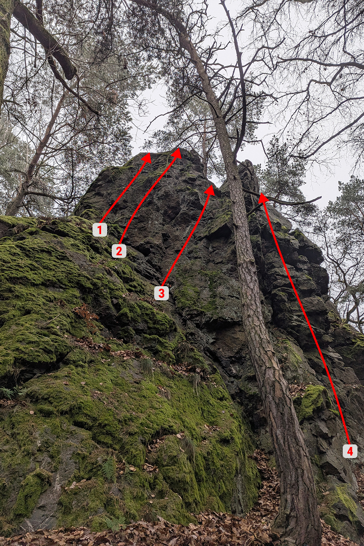 Severní skála hřebenu