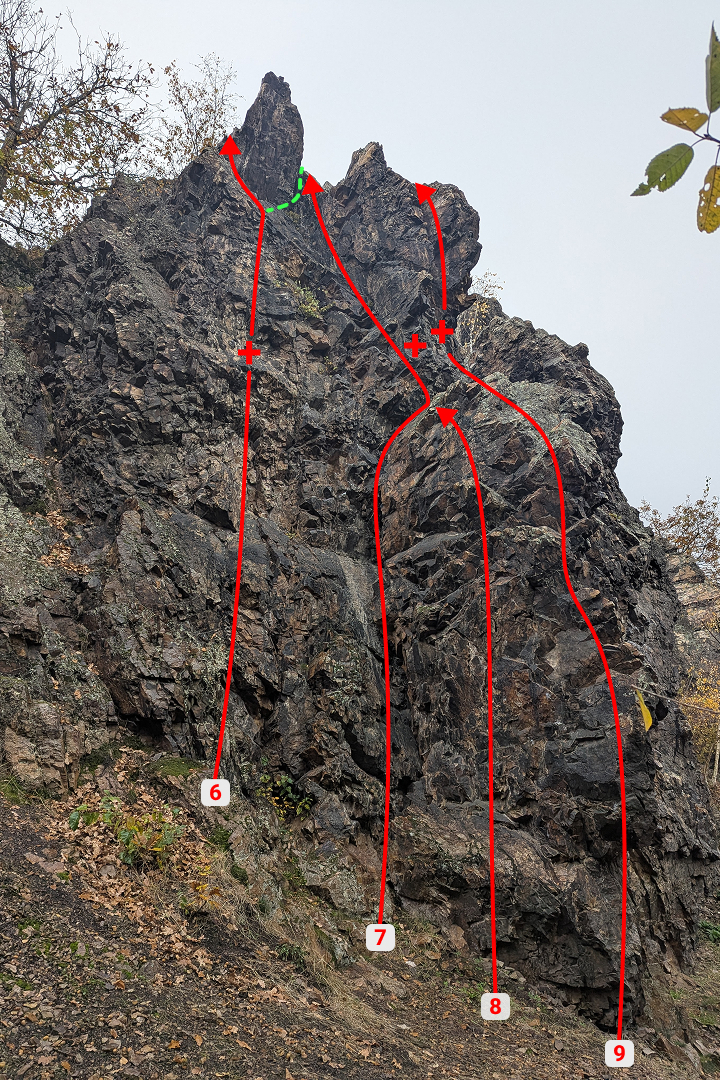 Střední část, Dolní stěna